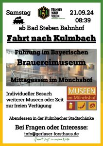 Fahrt nach Kulmbach @ Bayerisches Brauereimuseum