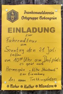 Fahrradtour nach Hermesgrün @ Alter Steinbruch Hermesgrün
