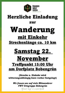 Wanderung mit Einkehr