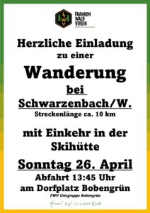 Wanderung zur Skihütte